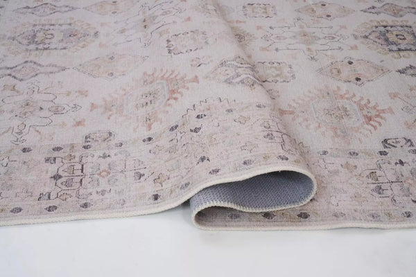 Covor Aman Beige – Aspect vintage și întreținere simplă
