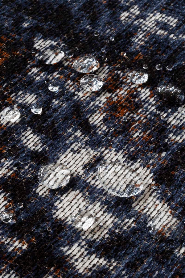 Flame Rusty Blue – Covor Magic Home cu pattern vibrant în tonuri calde