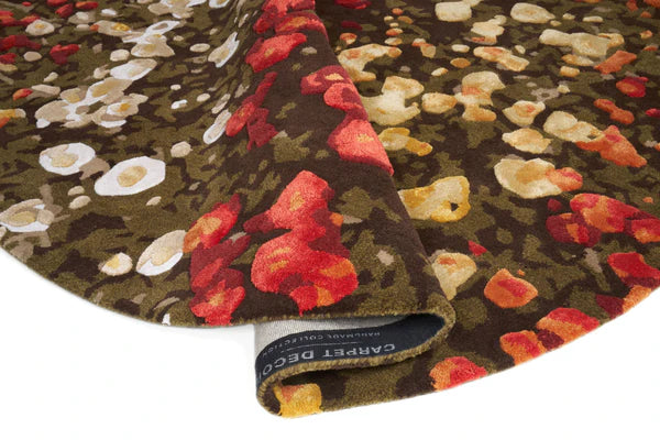 Covor rotund Spring Flowers – design floral vibrant & rafinat