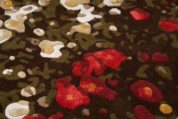 Covor rotund Spring Flowers – design floral vibrant & rafinat