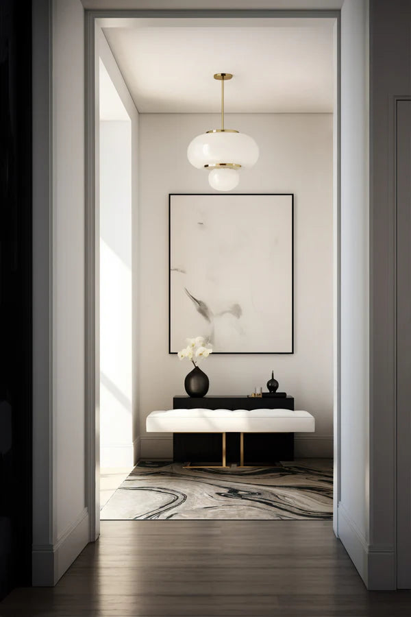Blur Black – Covor handmade elegant