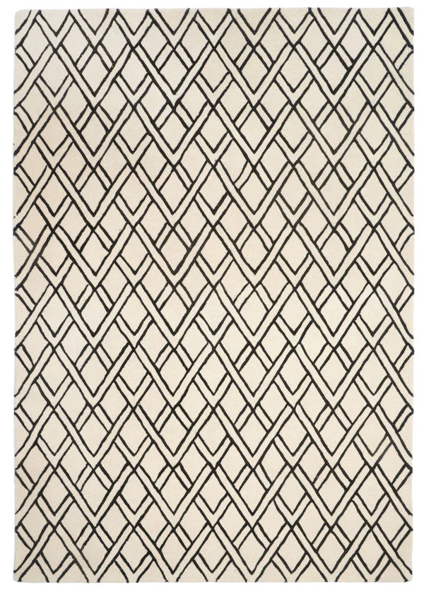 Brooklyn Black – Covor handmade din lână naturală