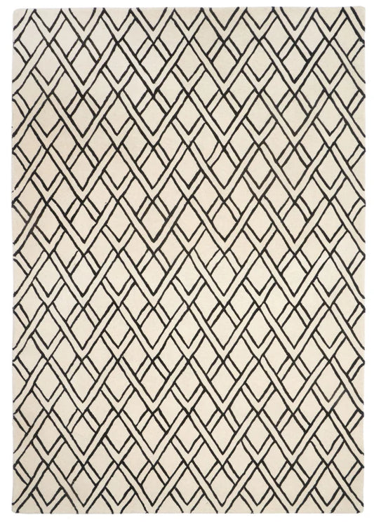 Brooklyn Black – Covor handmade din lână naturală