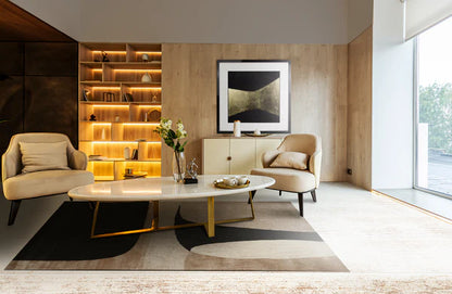 Jazz Beige – covor handmade elegant