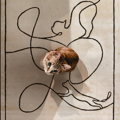 Cats Ivory – Covor handmade elegant