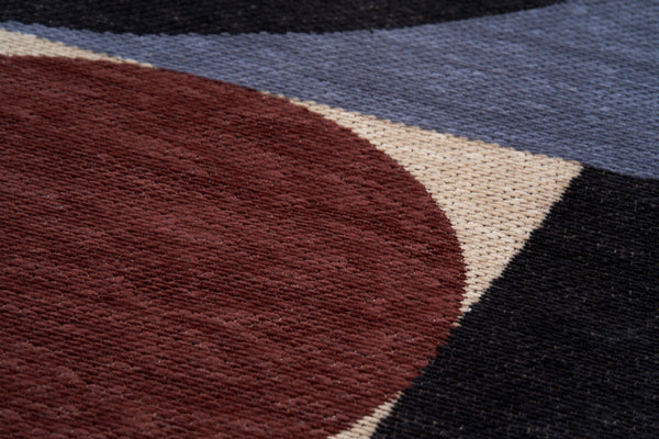 Deco Blue Copper – Covor Art Deco, pattern geometric elegant
