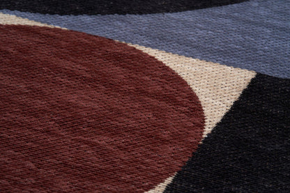 Deco Blue Copper – Covor Art Deco, pattern geometric elegant