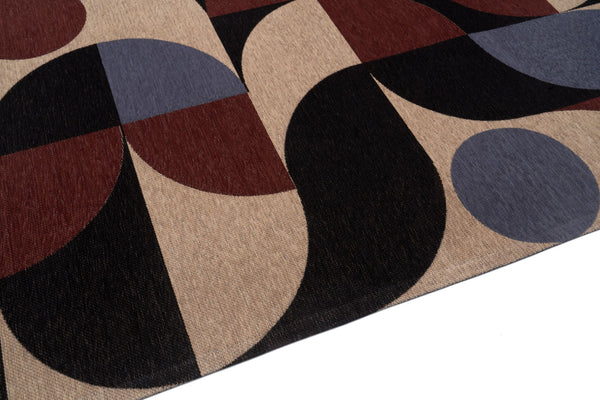 Deco Blue Copper – Covor Art Deco, pattern geometric elegant