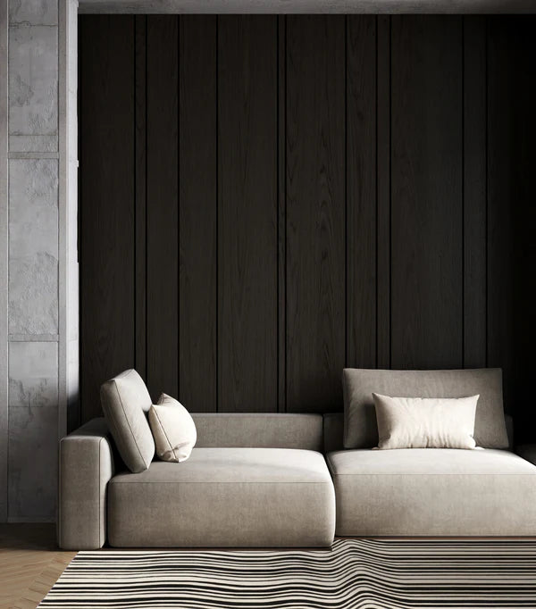 Draft Black – Covor handmade alb-negru