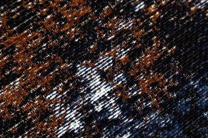 Flame Rusty Blue – Covor Magic Home cu pattern vibrant în tonuri calde