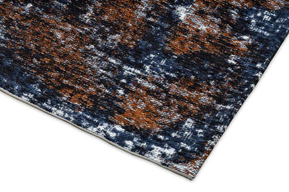 Flame Rusty Blue – Covor Magic Home cu pattern vibrant în tonuri calde