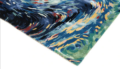 Flores Blue – Covor handmade elegant