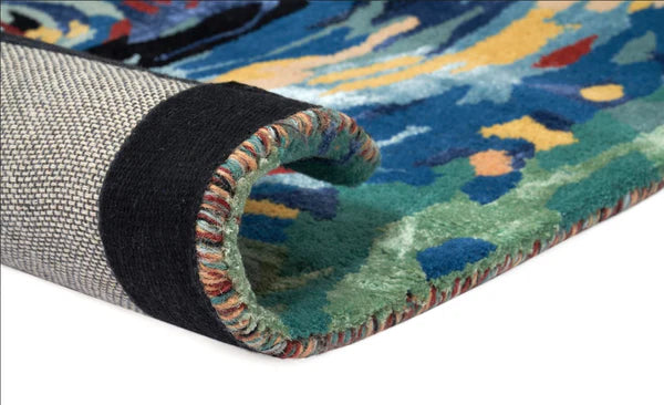 Flores Blue – Covor handmade elegant