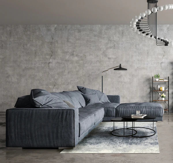 Covor Illusion Blue Gray – degradé elegant & curățare facilă