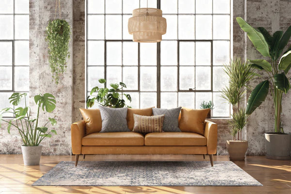 Covor Ives Warm Blue – Magic Home, stil vintage & curățare rapidă