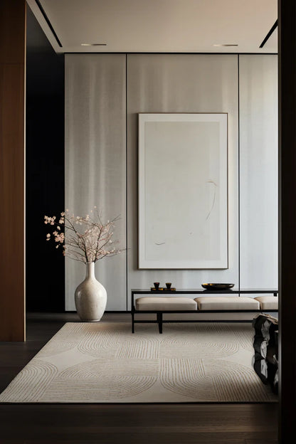 Ornate Beige – covor handmade elegant