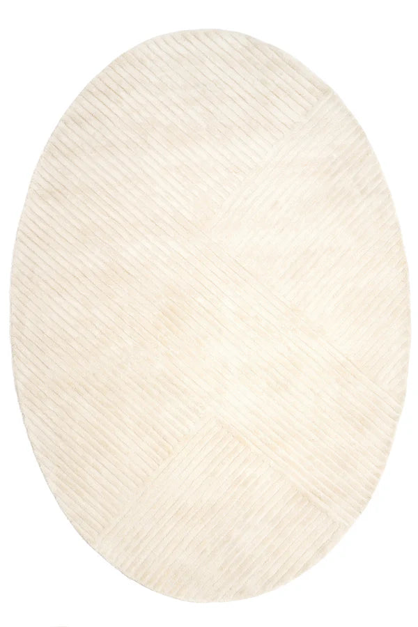 Sierra Ivory Oval – Covor handmade elegant