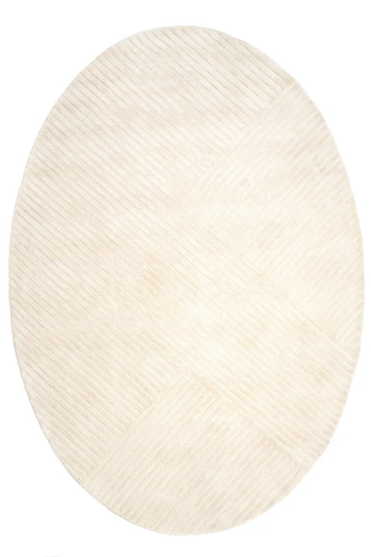 Sierra Ivory Oval – Covor handmade elegant