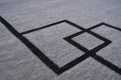 Soho Gray – Covor Art Deco cu design geometric modern