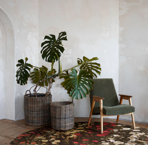 Covor rotund Spring Flowers – design floral vibrant & rafinat